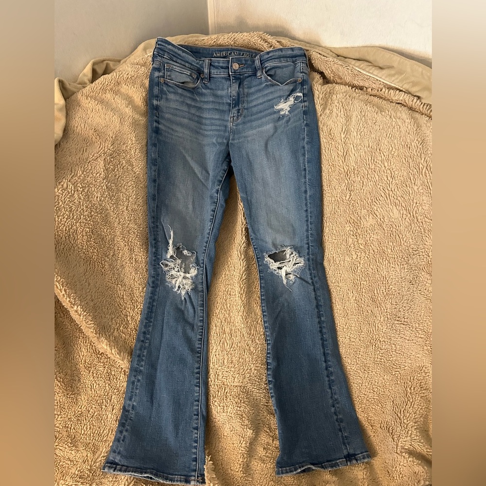 American eagle next level stretch skinny kick boot cut